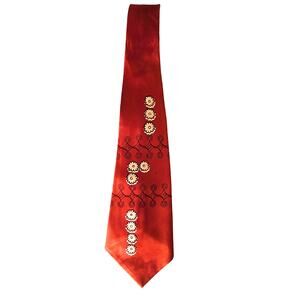 Bond Style Manor 40's 50's Vintage Floral Design Tie